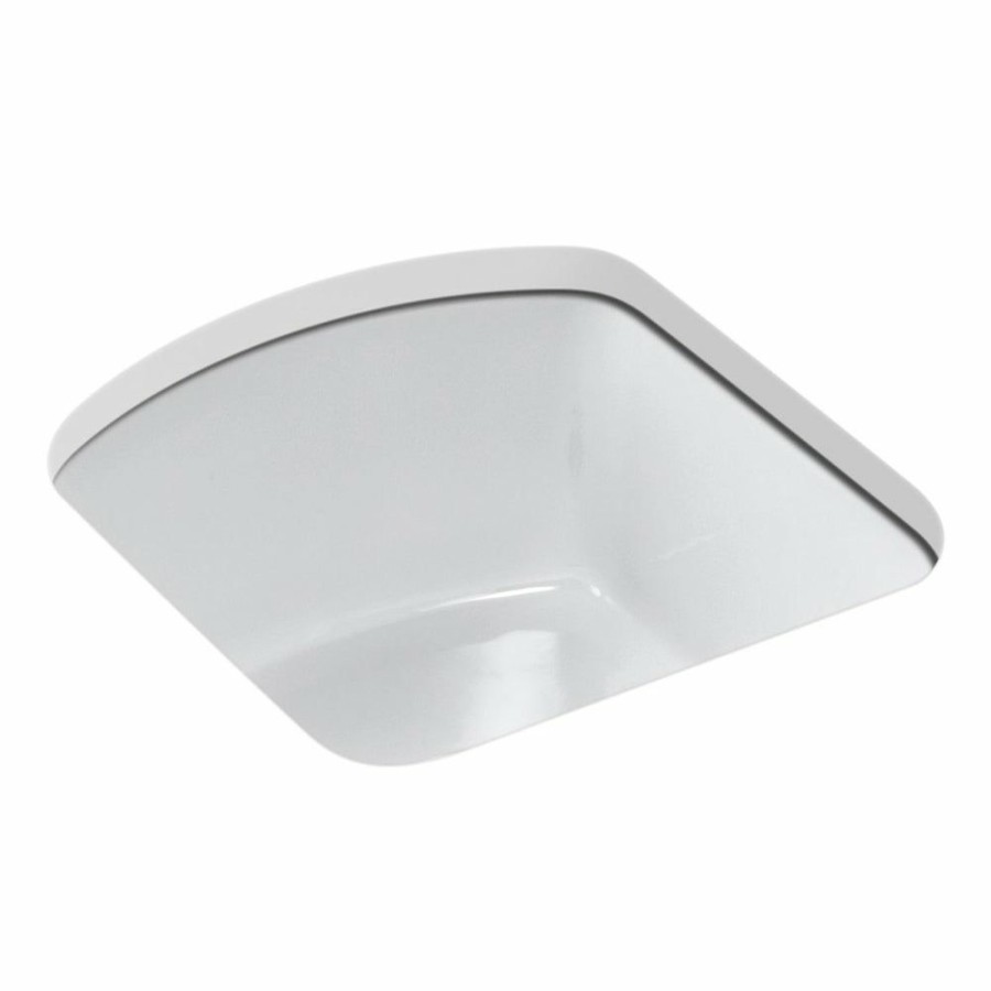 Home Goods * | Best Pirce Kohler Napa 18-3/4 X 18-11/16 X 9-5/8 Undermount Bar Sink With No Faucet Holes White (K-5848-0)