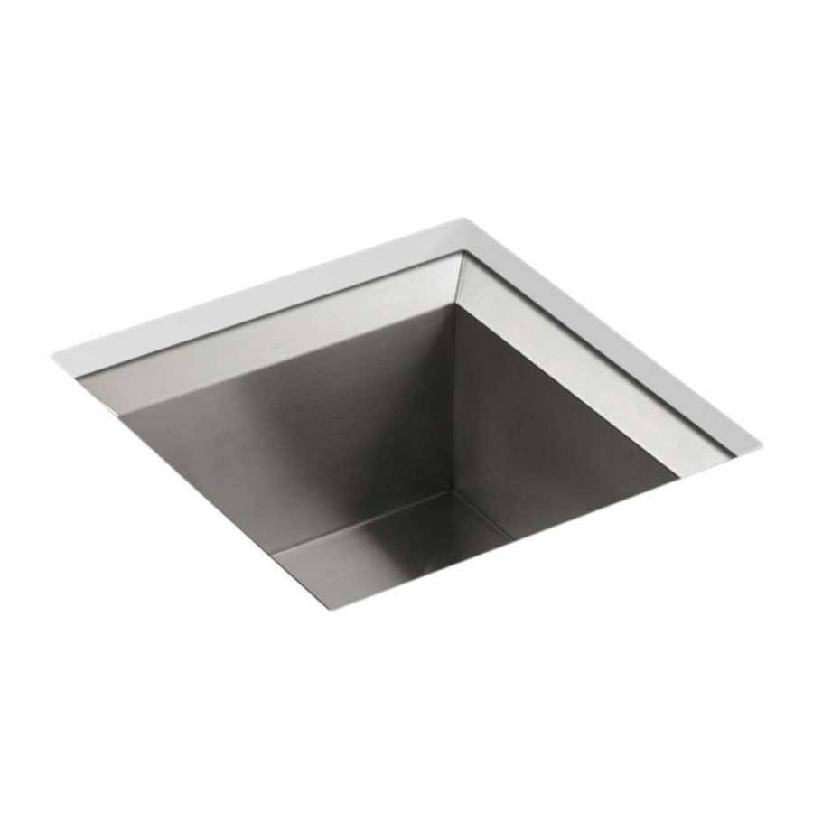 Home Goods * | Best Reviews Of Kohler Poise 18 X 18 X 9-1/2 Under-Mount Single-Bowl Bar Sink