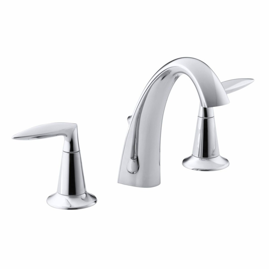 Home Goods * | Best Pirce Kohler Alteo Widespread Bathroom Sink Faucet Polished Chrome (K-45102-4-Cp)