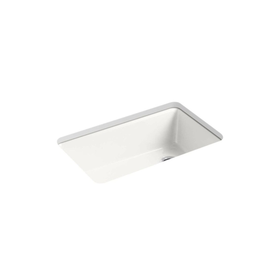 Home Goods * | Best Deal Kohler Riverby? 33 X 22 X 9-5/8 Undermount Single-Bowl Kitchen Sink With Accestainless Steelories Sea Salt (K-5871-5Ua3-Ff)