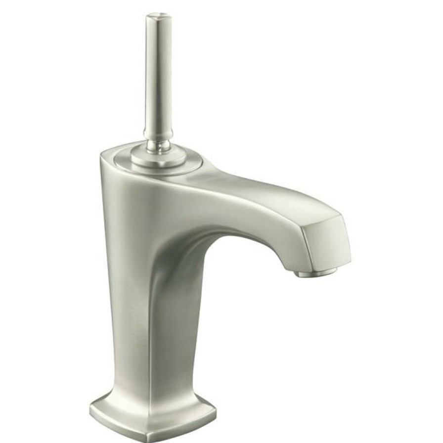 Home Goods * | Best Deal Kohler K-16230-4-Bn Vibrant Brushed Nickel Margaux Single-Control Lavatory Faucet With 5-3/8 Spout And Lever Handle