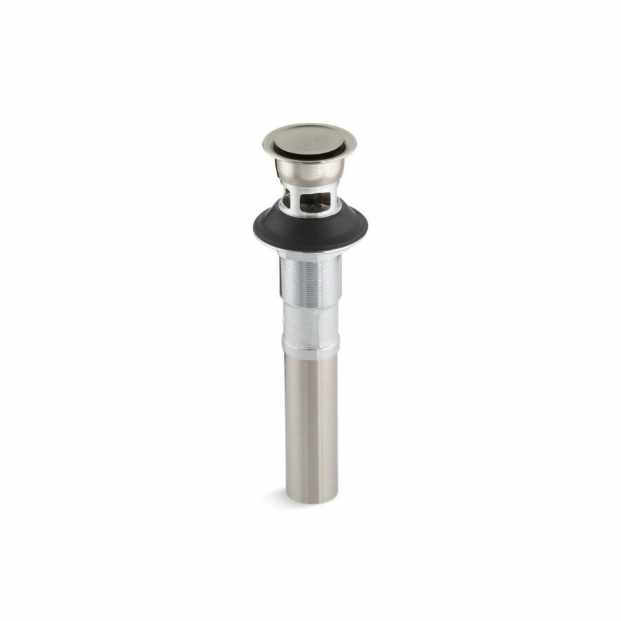 Home Goods * | Best Sale Kohler Pop-Up Clicker Drain Vibrant Brushed Nickel (K-7124-A-Bn)