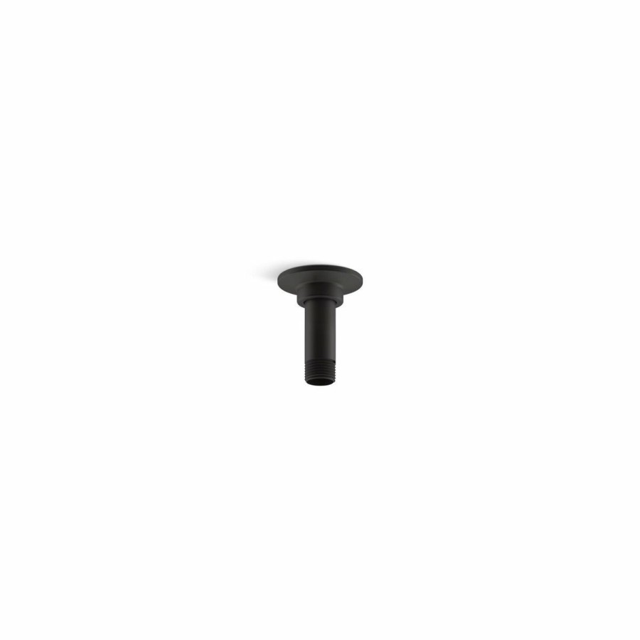 Home Goods * | Best Deal Kohler 3 Ceiling-Mount Rainhead Arm And Flange Matte Black (K-7396-Bl)