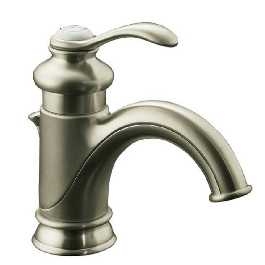 Home Goods * | Best Deal Kohler Fairfax Single-Handle Bathroom Sink Faucet Brushed Nickel (K-12182-Bn)