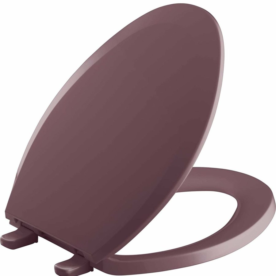 Home Goods * | Best Reviews Of Kohler Lustra Quick-Release Elongated Toilet Seat Raspberry Puree