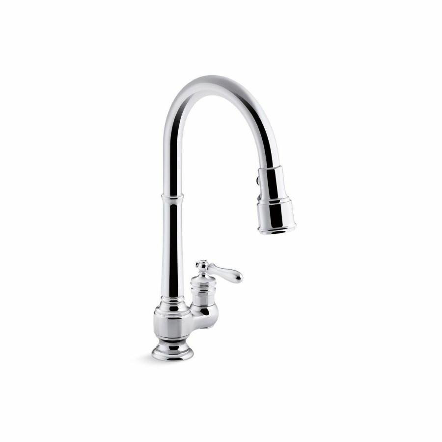 Home Goods * | Brand New Kohler Artifacts Pullout Spray Kitchen Faucet K-99260-2Bz Oil Rubbed Bronze