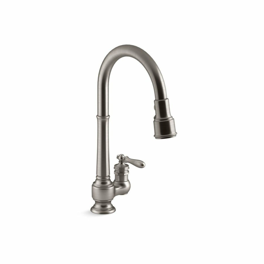 Home Goods * | Brand New Kohler Artifacts Pullout Spray Kitchen Faucet K-99260-2Bz Oil Rubbed Bronze