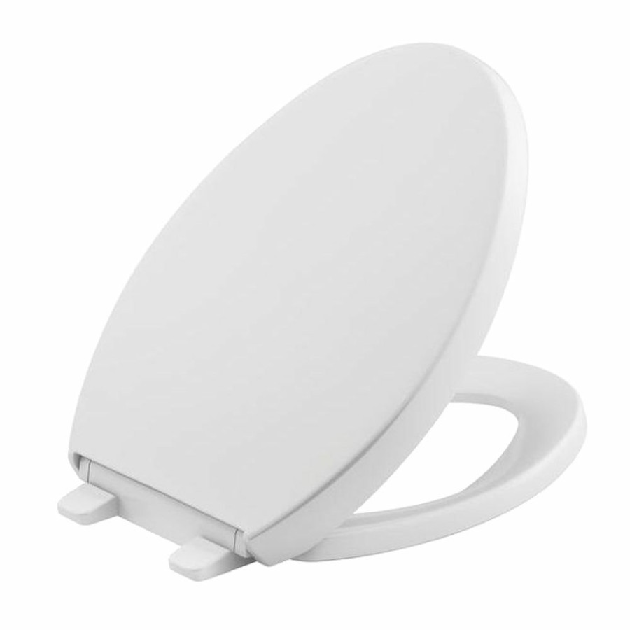 Home Goods * | Best Deal Kohler Reveal Quiet-Close Elongated Toilet Seat White (K-4008-0)