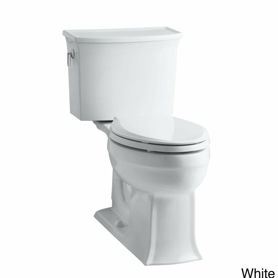 Home Goods * | Best Pirce Kohler K-3551 Archer Comfort Height 2-Piece Elongated 1.28 Gpf Toilet With Class Five Flush Technology