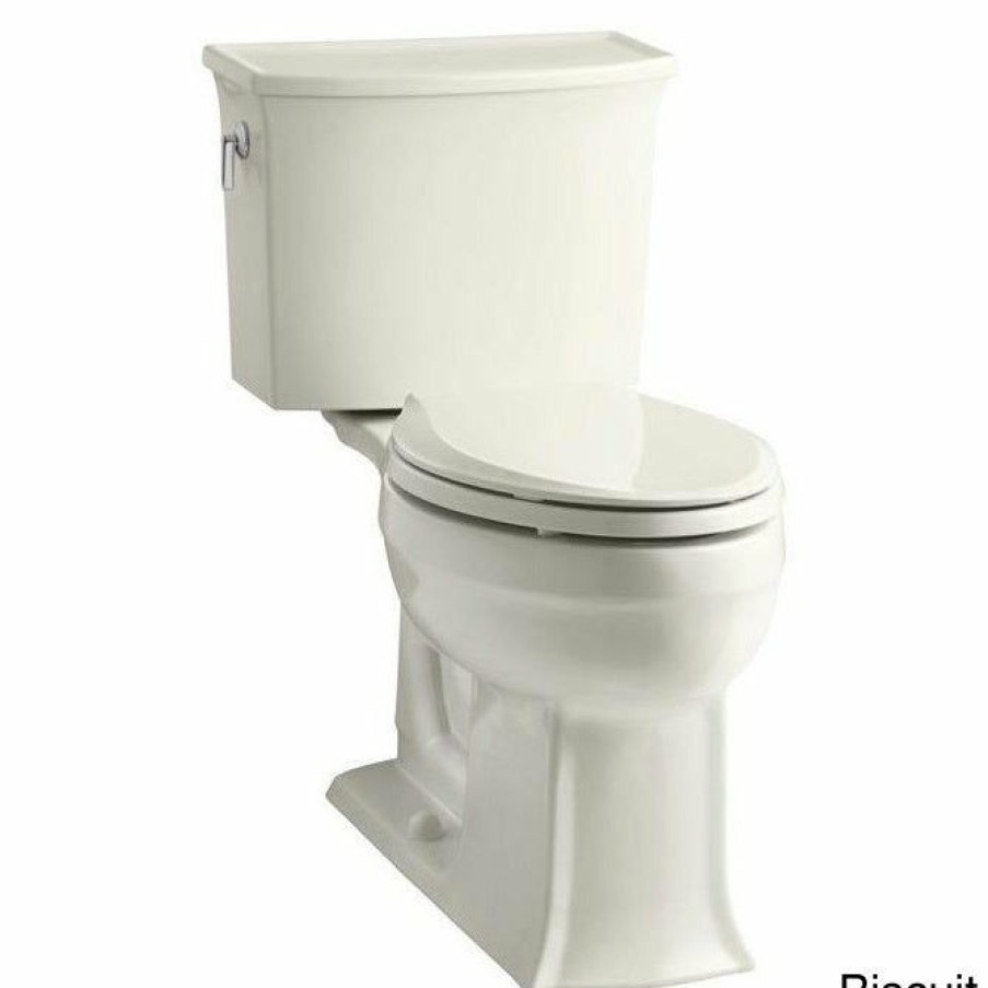 Home Goods * | Best Pirce Kohler K-3551 Archer Comfort Height 2-Piece Elongated 1.28 Gpf Toilet With Class Five Flush Technology