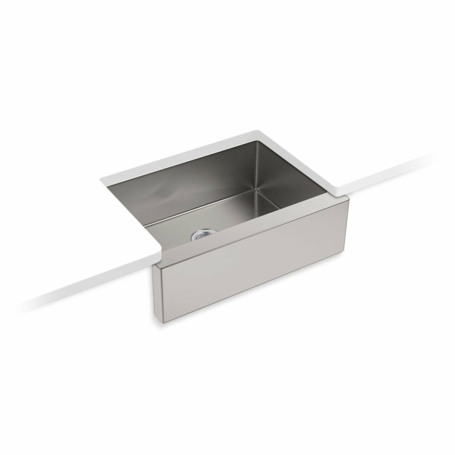 Home Goods * | Brand New Kohler Strive 29-1/2 X 21-1/4 X 9-5/16 Undermount Single-Bowl Medium Farmhouse Kitchen Sink (K-5417-Na)