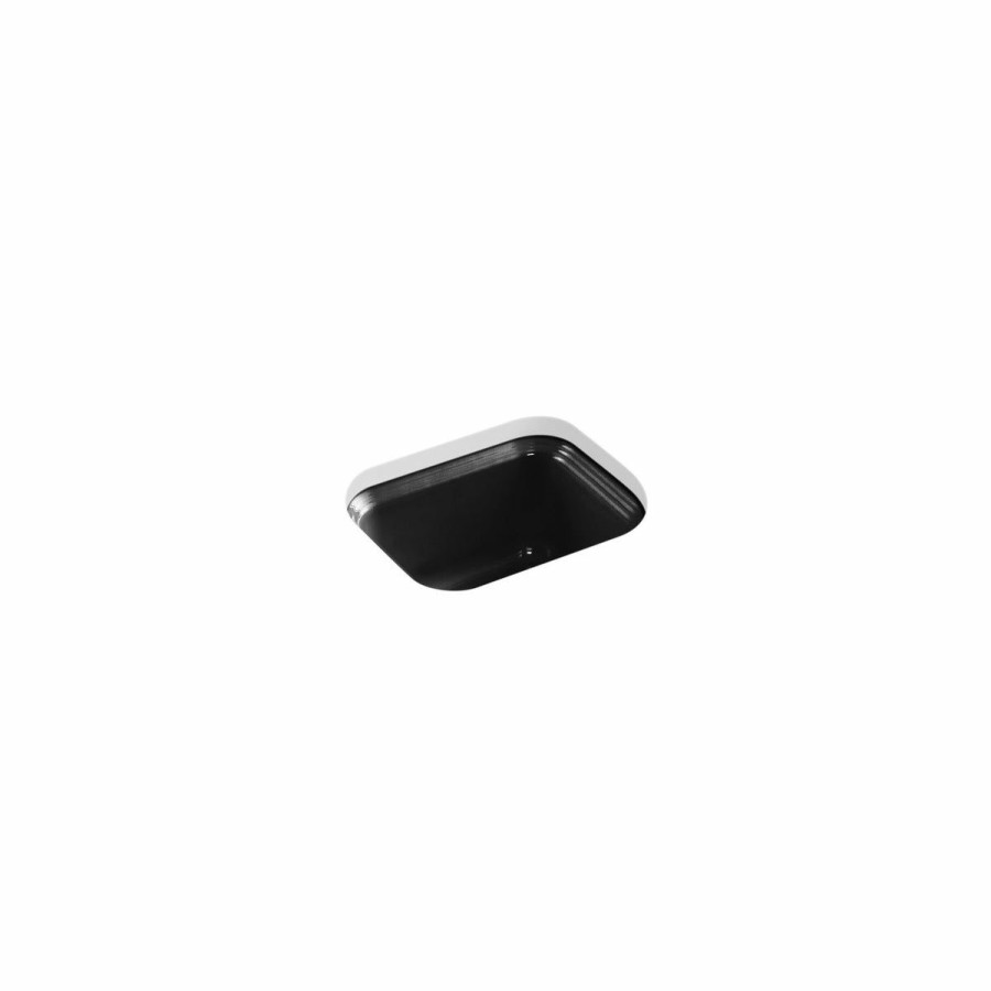 Home Goods * | Brand New Kohler Northland 15 X 12-3/8 X 7-5/8 Undermount Bar Sink Black